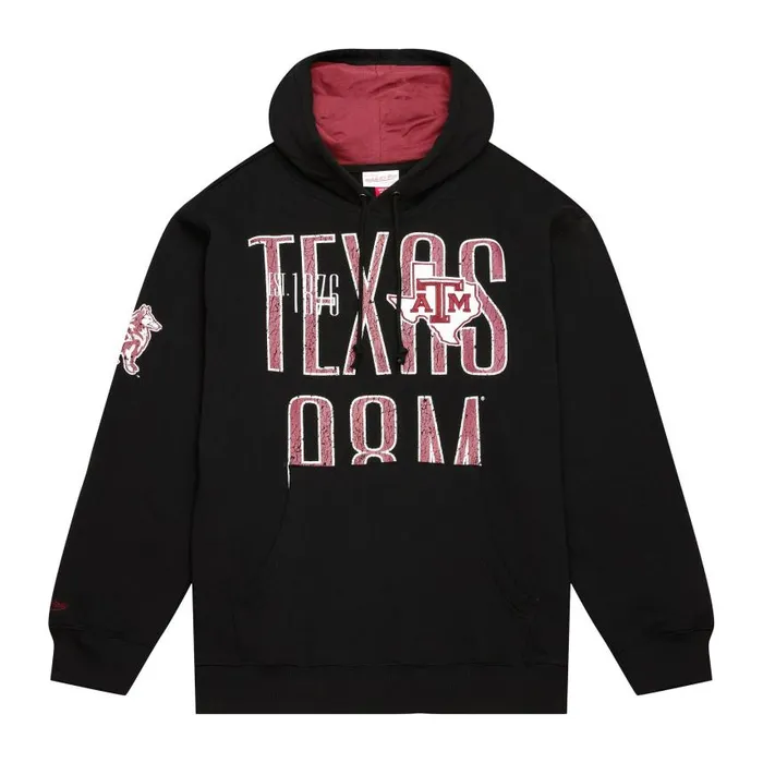 Mitchell and Ness Team OG Fleece Hoodie Texas AandM University Men Hoodies and Sweatshirts Mitchell and Ness Team OG Fleece Hoodie Texas AandM University Men Hoodies and Sweatshirts