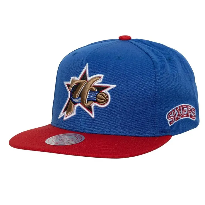Mitchell and Ness Team Origins Snapback HWC Philadelphia 76ers Men Hats and Headwear Mitchell and Ness Team Origins Snapback HWC Philadelphia 76ers Men Hats and Headwear