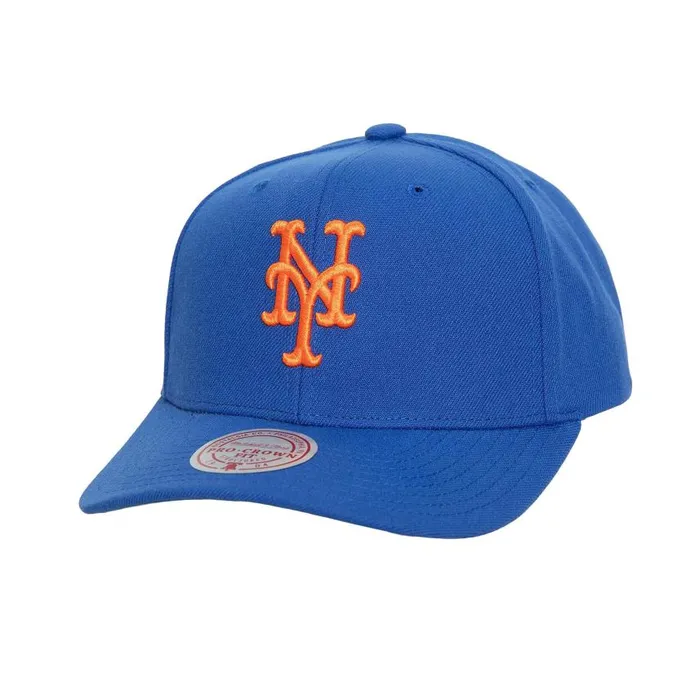 Mitchell and Ness Team Pro Snapback Coop New York Mets Men Hats and Headwear