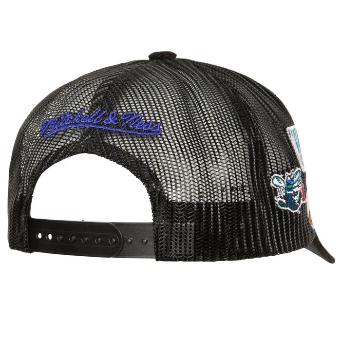 Mitchell and Ness Times Up Trucker HWC Charlotte Hornets Men Hats and Headwear Mitchell and Ness Times Up Trucker HWC Charlotte Hornets Men Hats and Headwear
