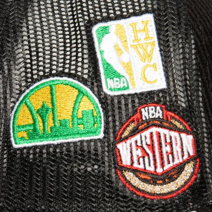 Mitchell and Ness Times Up Trucker HWC Seattle Supersonics Men Hats and Headwear Mitchell and Ness Times Up Trucker HWC Seattle Supersonics Men Hats and Headwear