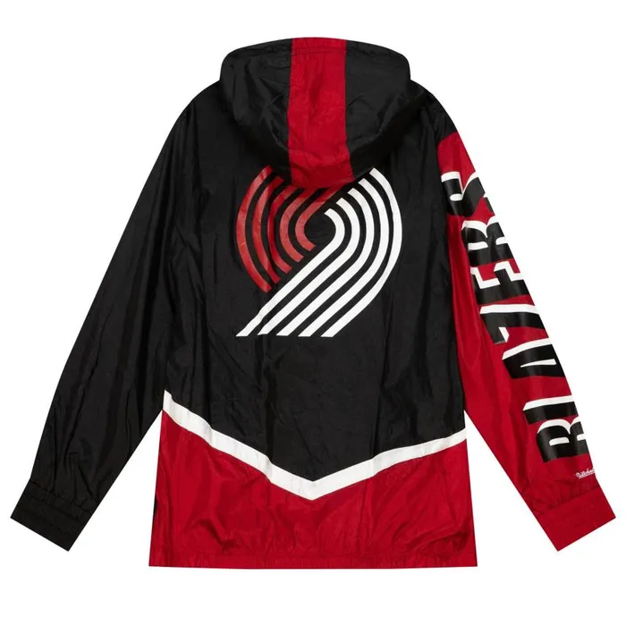 Mitchell and Ness Undeniable Full Zip Windbreaker Portland Trail Blazers Men Jackets and Outerwear Mitchell and Ness Undeniable Full Zip Windbreaker Portland Trail Blazers Men Jackets and Outerwear