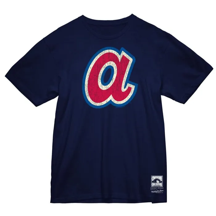 Mitchell and Ness Under The Lights Tee Atlanta Braves Men TShirts and Tops