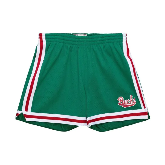 Mitchell and Ness Unisex Jump Shot Shorts Milwaukee Bucks MenWomen Shorts
