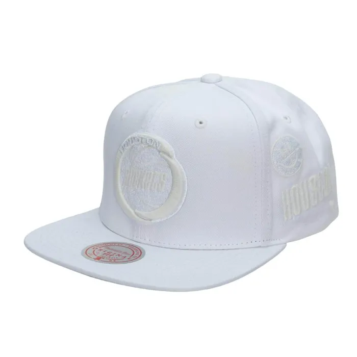 Mitchell and Ness UV Reactive Snapback HWC Houston Rockets Men Hats and Headwear