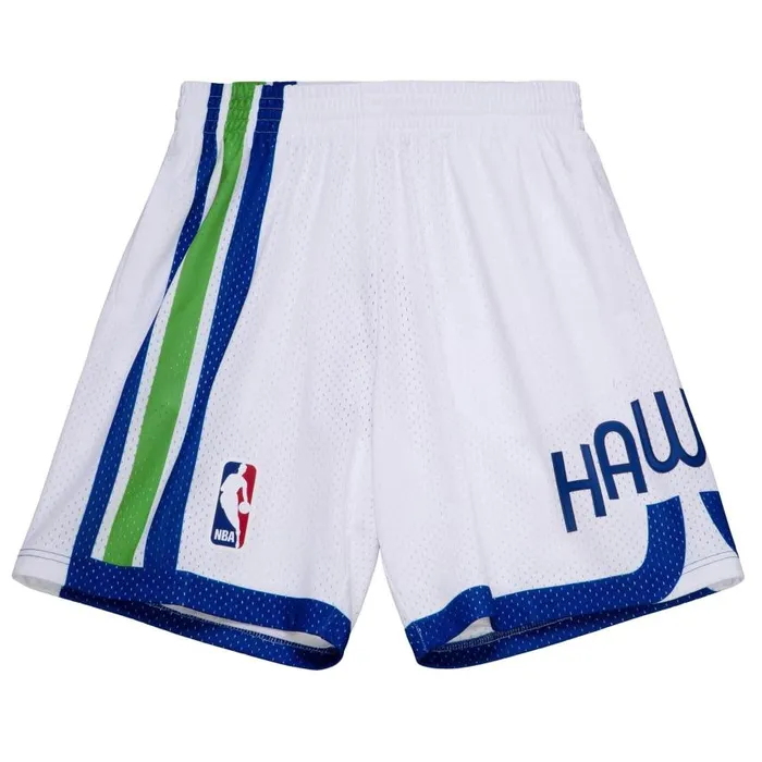 Mitchell and Ness White Swingman Atlanta Hawks 197071 Shorts Men Shorts