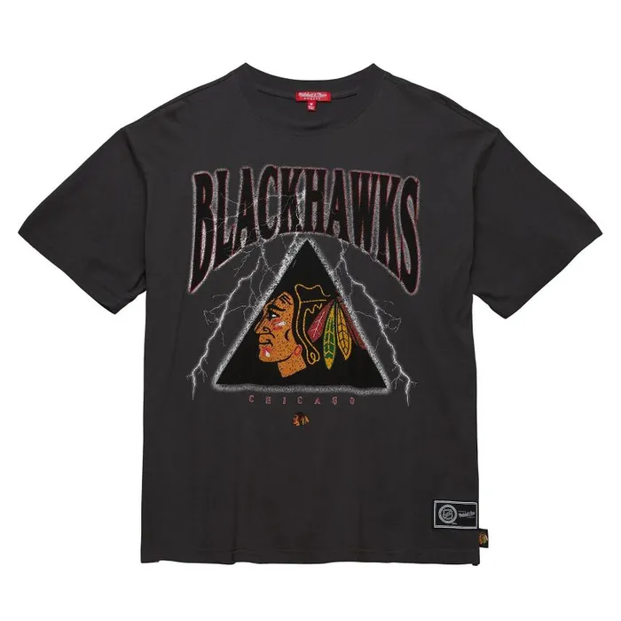 Mitchell and Ness Women039s Logo Boyfriend Tee Chicago Blackhawks Women TShirts and Tops Mitchell and Ness Women039s Logo Boyfriend Tee Chicago Blackhawks Women TShirts and Tops