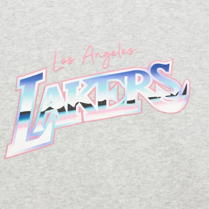 Mitchell and Ness Women039s Stateside Pastel Logo Lightweight Crew Los Angeles Lakers Women Hoodies and Sweatshirts Mitchell and Ness Women039s Stateside Pastel Logo Lightweight Crew Los Angeles Lakers Women Hoodies and Sweatshirts