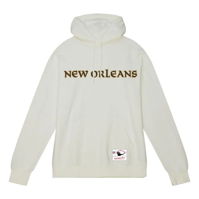 Mitchell and Ness Wordmark 1 Hoodie New Orleans Saints Men Hoodies and Sweatshirts Mitchell and Ness Wordmark 1 Hoodie New Orleans Saints Men Hoodies and Sweatshirts