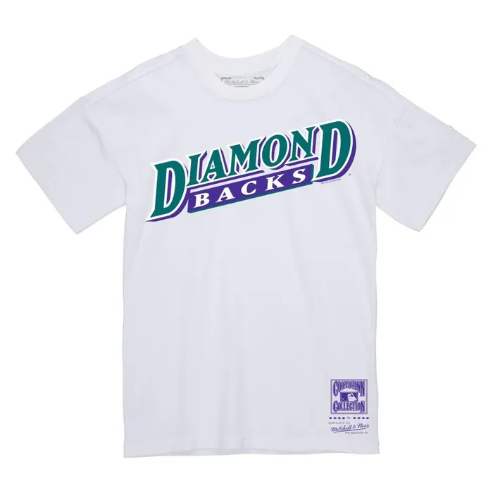 Mitchell and Ness Wordmark 2 Tee Arizona Diamondbacks Men TShirts and Tops
