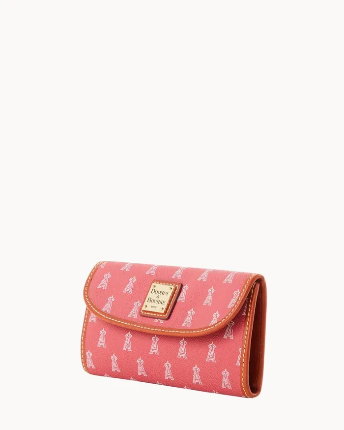 MLB Angels Continental Clutch Angels Women Dooney and Bourke Wallets MLB Angels Continental Clutch Angels Women Dooney and Bourke Wallets
