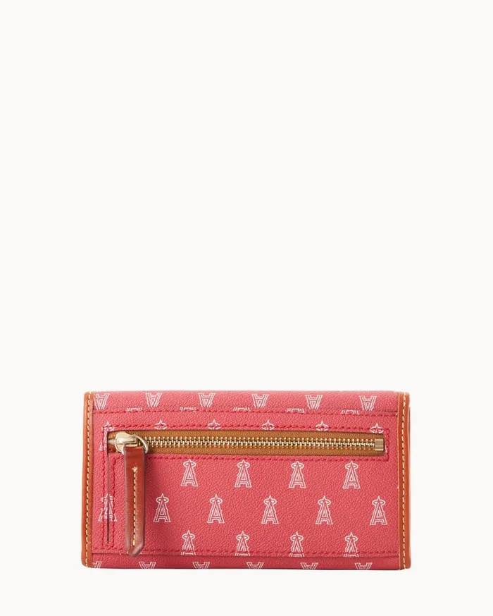 MLB Angels Continental Clutch Angels Women Dooney and Bourke Wallets MLB Angels Continental Clutch Angels Women Dooney and Bourke Wallets