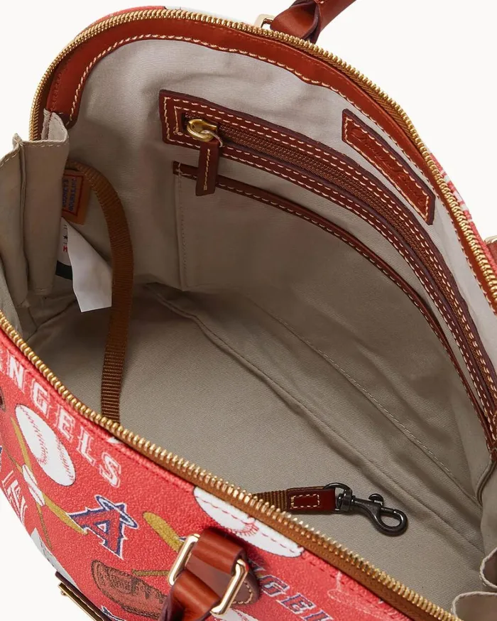 MLB Angels Zip Zip Satchel Angels Women Dooney and Bourke Satchels MLB Angels Zip Zip Satchel Angels Women Dooney and Bourke Satchels