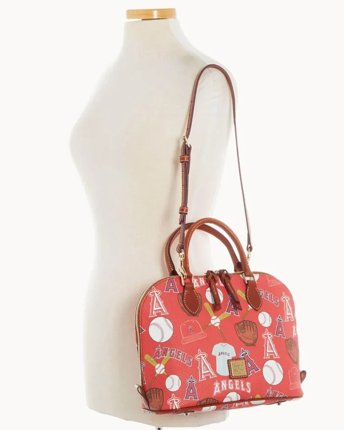 MLB Angels Zip Zip Satchel Angels Women Dooney and Bourke Satchels MLB Angels Zip Zip Satchel Angels Women Dooney and Bourke Satchels
