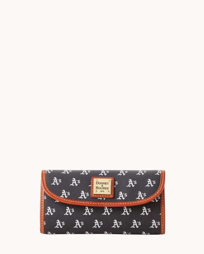 MLB Athletics Continental Clutch Athletics Women Dooney and Bourke Wallets