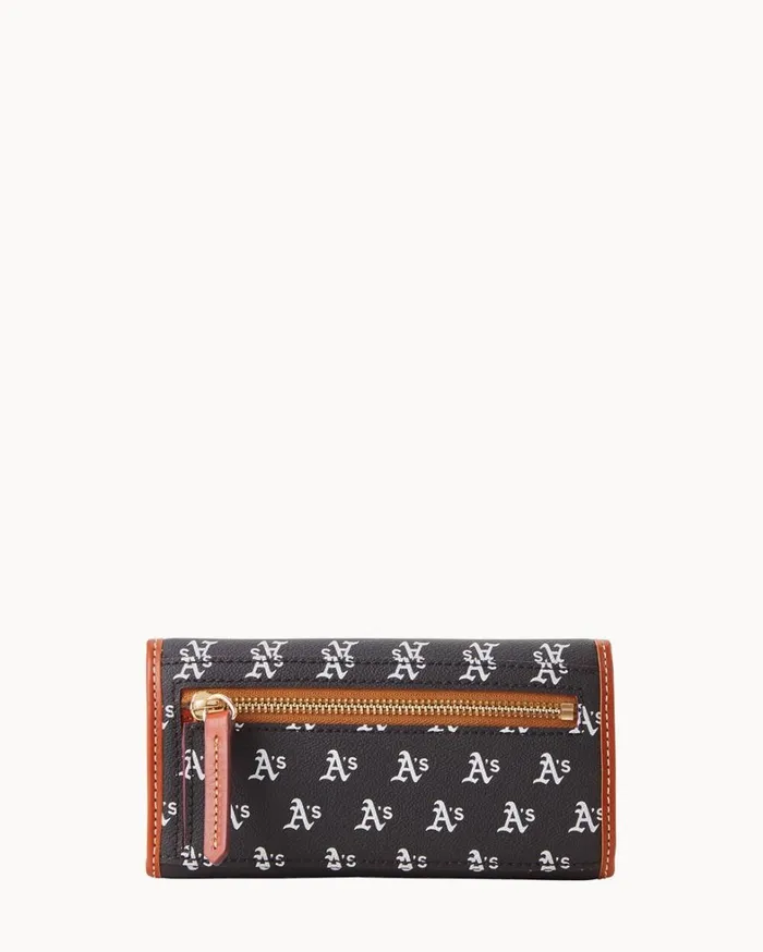 MLB Athletics Continental Clutch Athletics Women Dooney and Bourke Wallets MLB Athletics Continental Clutch Athletics Women Dooney and Bourke Wallets