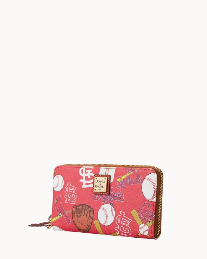 MLB Cardinals Large Zip Around Wristlet Cardinals Women Dooney and Bourke Wallets MLB Cardinals Large Zip Around Wristlet Cardinals Women Dooney and Bourke Wallets