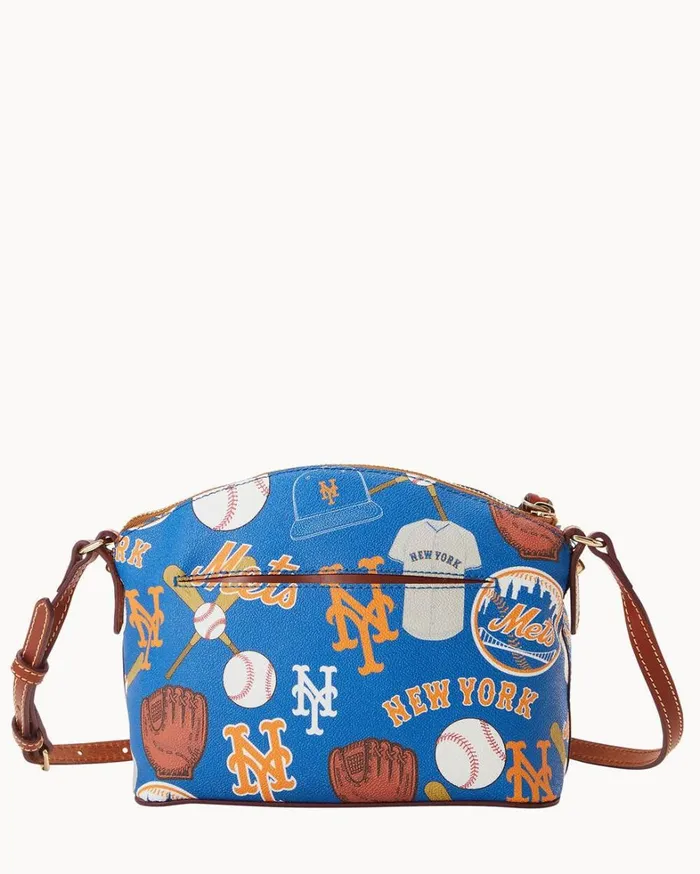 MLB Mets Suki Crossbody Mets Women Dooney and Bourke Crossbodies MLB Mets Suki Crossbody Mets Women Dooney and Bourke Crossbodies