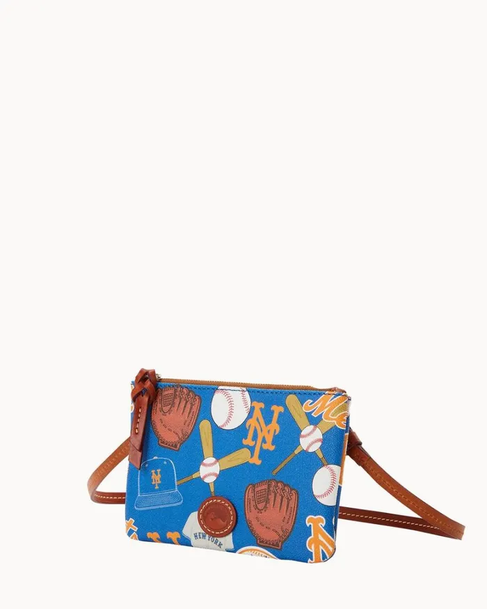 MLB Mets Top Zip Crossbody Mets Women Dooney and Bourke Crossbodies MLB Mets Top Zip Crossbody Mets Women Dooney and Bourke Crossbodies