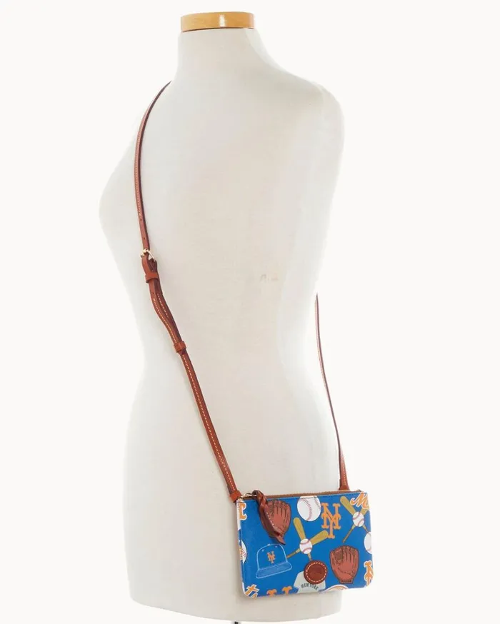 MLB Mets Top Zip Crossbody Mets Women Dooney and Bourke Crossbodies MLB Mets Top Zip Crossbody Mets Women Dooney and Bourke Crossbodies