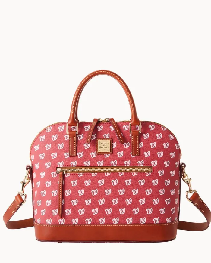 MLB Nationals Domed Zip Satchel Nationals Women Dooney and Bourke Satchels