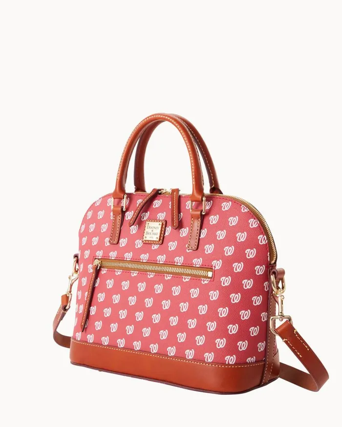 MLB Nationals Domed Zip Satchel Nationals Women Dooney and Bourke Satchels MLB Nationals Domed Zip Satchel Nationals Women Dooney and Bourke Satchels