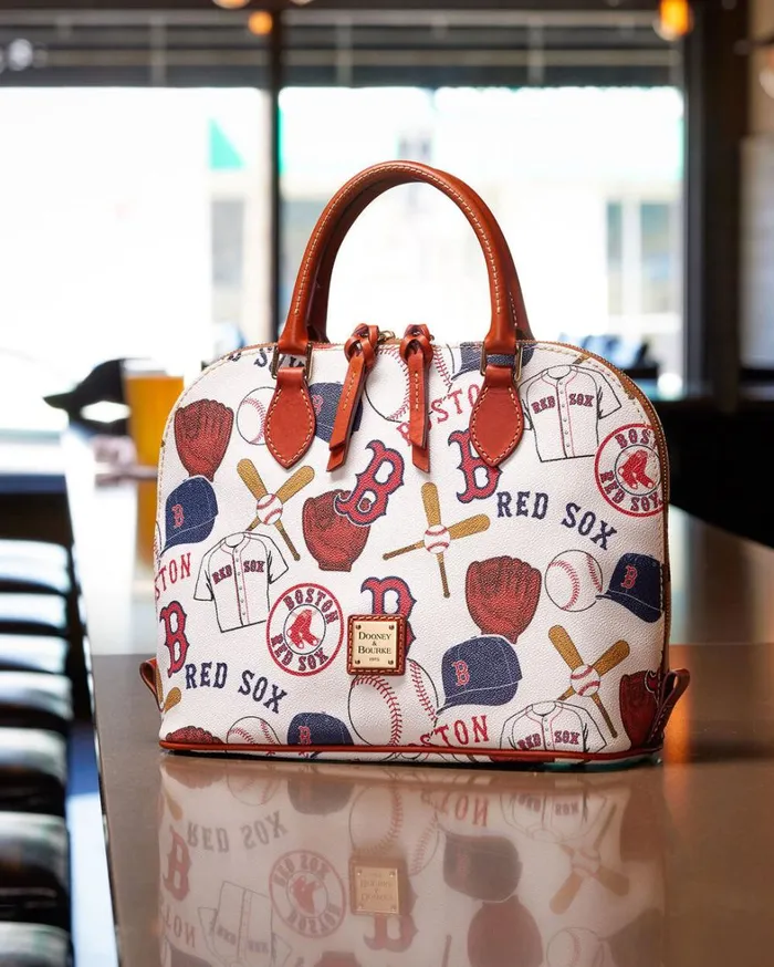 MLB Red Sox Zip Zip Satchel Red Sox Women Dooney and Bourke Satchels MLB Red Sox Zip Zip Satchel Red Sox Women Dooney and Bourke Satchels