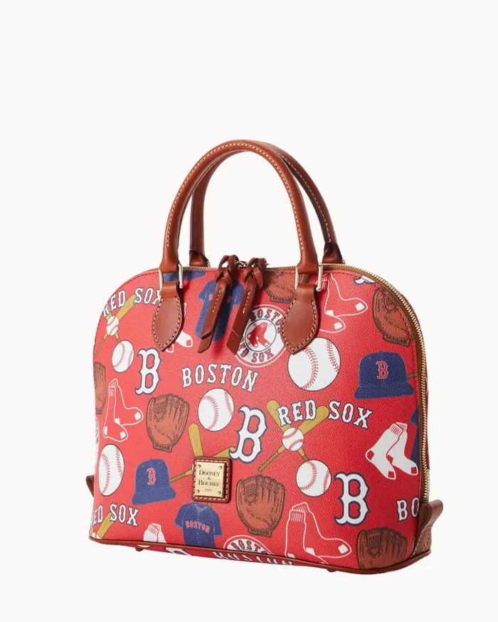 MLB Red Sox Zip Zip Satchel Red Sox Women Dooney and Bourke Satchels MLB Red Sox Zip Zip Satchel Red Sox Women Dooney and Bourke Satchels