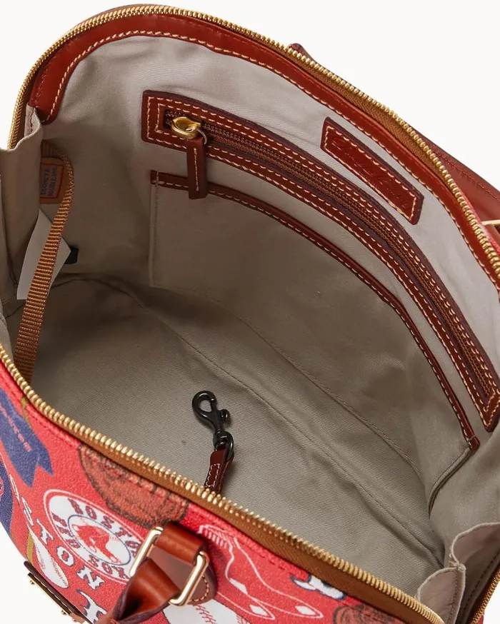 MLB Red Sox Zip Zip Satchel Red Sox Women Dooney and Bourke Satchels MLB Red Sox Zip Zip Satchel Red Sox Women Dooney and Bourke Satchels