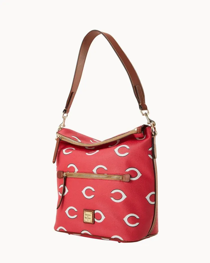 MLB Reds Large Sac Reds Women Dooney and Bourke Shoulder Bags MLB Reds Large Sac Reds Women Dooney and Bourke Shoulder Bags