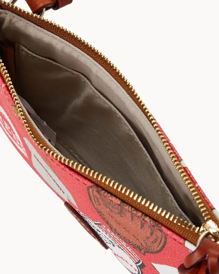 MLB Reds Top Zip Crossbody Reds Women Dooney and Bourke Crossbodies MLB Reds Top Zip Crossbody Reds Women Dooney and Bourke Crossbodies