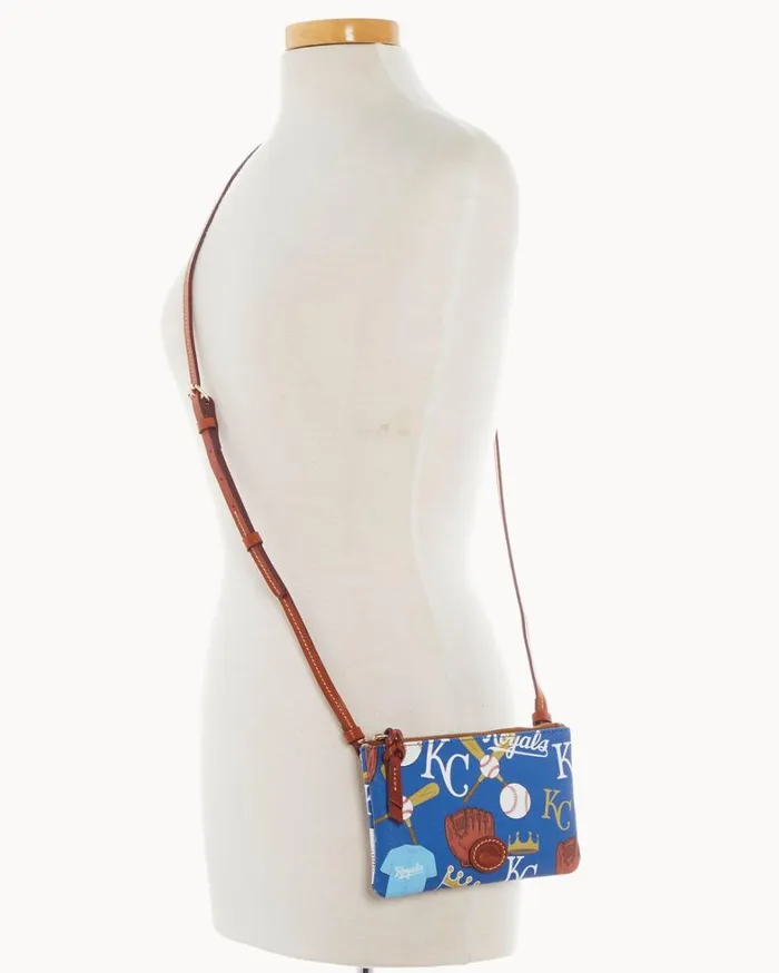 MLB Royals Top Zip Crossbody Royals Women Dooney and Bourke Crossbodies MLB Royals Top Zip Crossbody Royals Women Dooney and Bourke Crossbodies