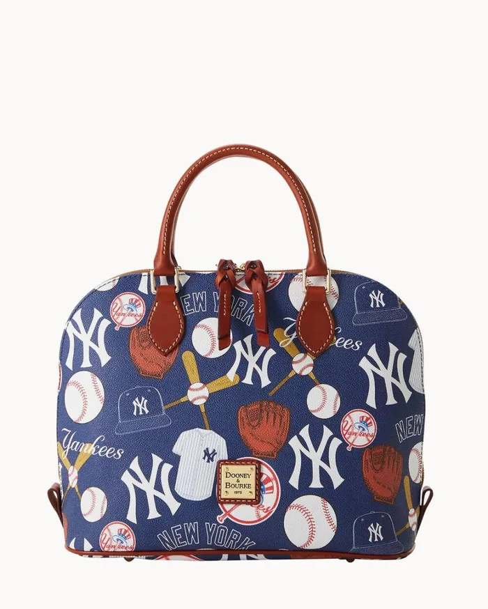 MLB Yankees Zip Zip Satchel Yankees Women Dooney and Bourke Satchels