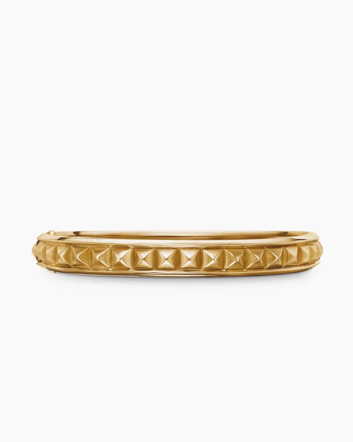 Modern Renaissance Pyramid Bracelet In 18K Yellow Gold 8mm Women David Yurman Bangle Modern Renaissance Pyramid Bracelet In 18K Yellow Gold 8mm Women David Yurman Bangle