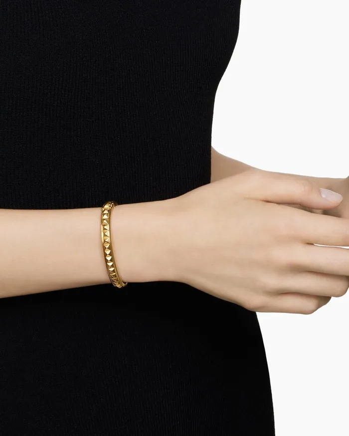 Modern Renaissance Pyramid Bracelet In 18K Yellow Gold 8mm Women David Yurman Bangle Modern Renaissance Pyramid Bracelet In 18K Yellow Gold 8mm Women David Yurman Bangle