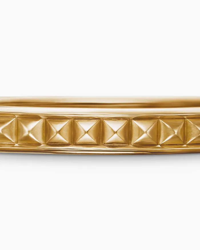 Modern Renaissance Pyramid Bracelet In 18K Yellow Gold 8mm Women David Yurman Bangle Modern Renaissance Pyramid Bracelet In 18K Yellow Gold 8mm Women David Yurman Bangle