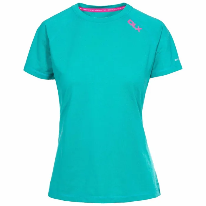 Monnae DLX Quick Dry Active Tshirt Ocean Green Marl Women Trespass Gym and Sports Tops Monnae DLX Quick Dry Active Tshirt Ocean Green Marl Women Trespass Gym and Sports Tops
