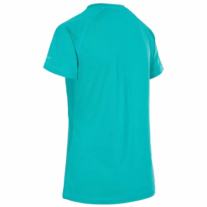 Monnae DLX Quick Dry Active Tshirt Ocean Green Marl Women Trespass Gym and Sports Tops Monnae DLX Quick Dry Active Tshirt Ocean Green Marl Women Trespass Gym and Sports Tops