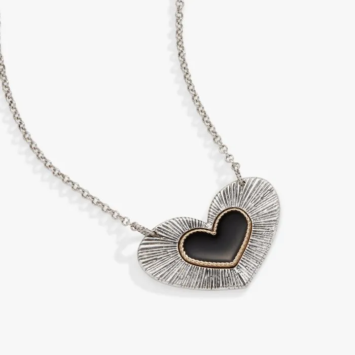 Necklaces Women Alex And Ani Antique Heart Necklace Two Tone