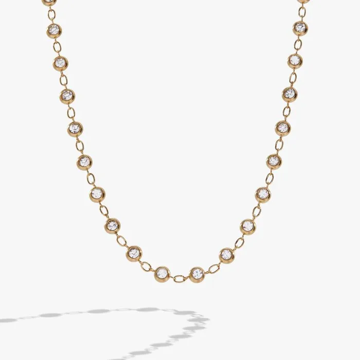 Necklaces Women Alex And Ani Crystal Pebble Chain Necklace Stainless Steel Gold Necklaces Women Alex And Ani Crystal Pebble Chain Necklace Stainless Steel Gold