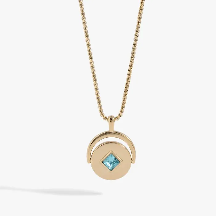 Necklaces Women Alex And Ani March Birthstone And Flower Flip Charm Necklace Stainless Steel Gold Necklaces Women Alex And Ani March Birthstone And Flower Flip Charm Necklace Stainless Steel Gold