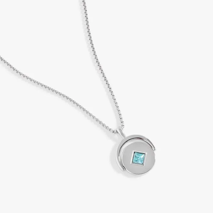 Necklaces Women Alex And Ani March Birthstone And Flower Flip Charm Necklace Stainless Steel Gold