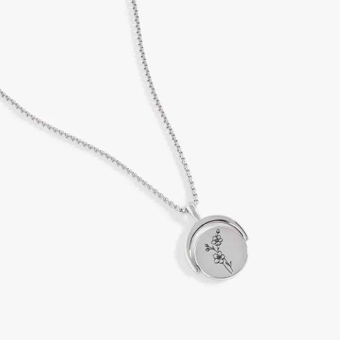 Necklaces Women Alex And Ani March Birthstone And Flower Flip Charm Necklace Stainless Steel Gold