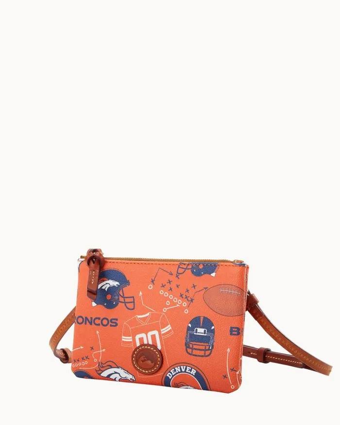 NFL Broncos Top Zip Crossbody Broncos Women Dooney and Bourke Crossbodies NFL Broncos Top Zip Crossbody Broncos Women Dooney and Bourke Crossbodies