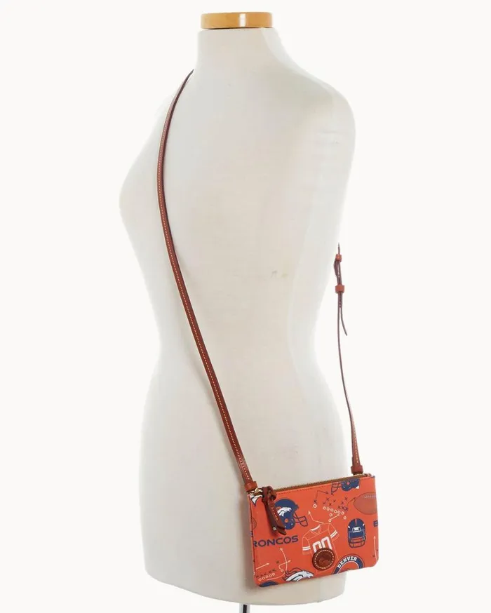 NFL Broncos Top Zip Crossbody Broncos Women Dooney and Bourke Crossbodies NFL Broncos Top Zip Crossbody Broncos Women Dooney and Bourke Crossbodies
