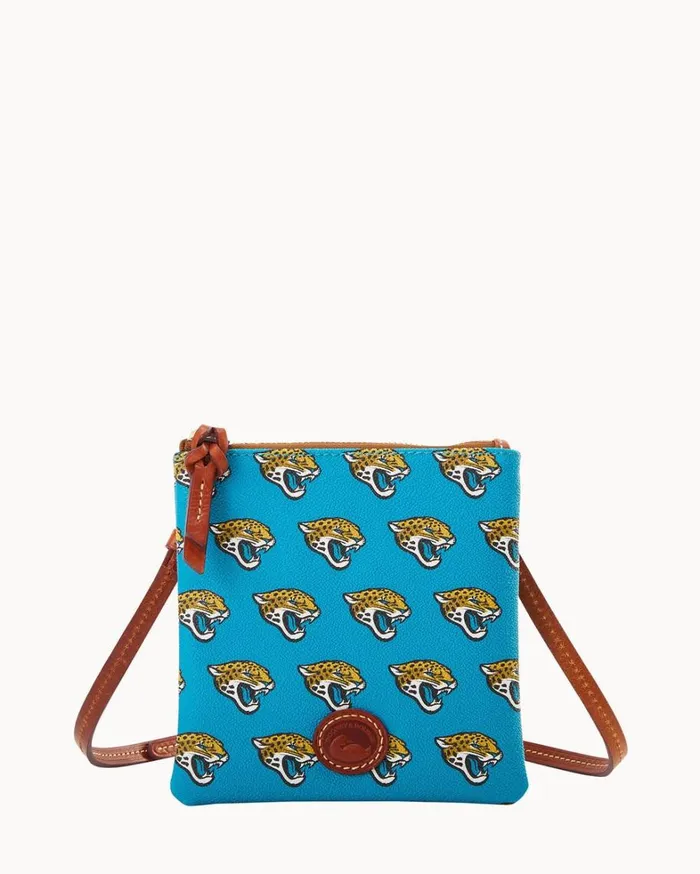 NFL Jaguars Small North South Top Zip Crossbody Jaguars Women Dooney and Bourke Crossbodies NFL Jaguars Small North South Top Zip Crossbody Jaguars Women Dooney and Bourke Crossbodies