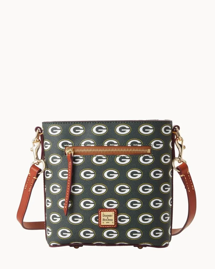 NFL Packers Small Zip Crossbody Packers Women Dooney and Bourke Crossbodies