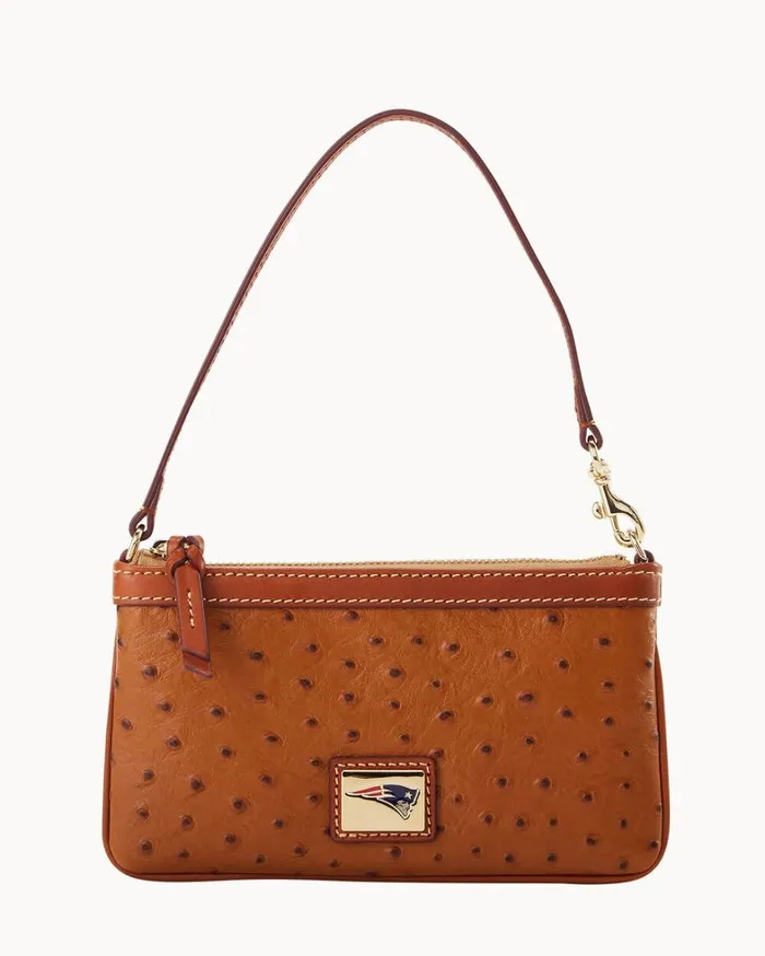 NFL Patriots Large Slim Wristlet Patriots Women Dooney and Bourke Wallets
