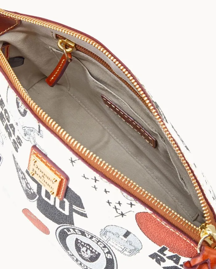 NFL Raiders Suki Crossbody Raiders Women Dooney and Bourke Crossbodies NFL Raiders Suki Crossbody Raiders Women Dooney and Bourke Crossbodies