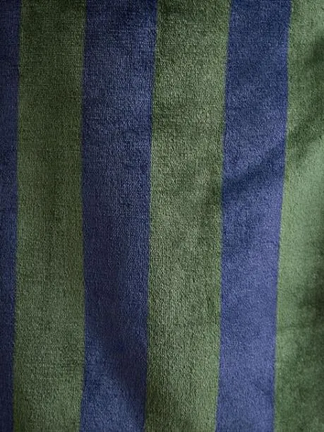Nightwear Men Joules Green and Navy Stripe Fleece Lined Dressing Gown